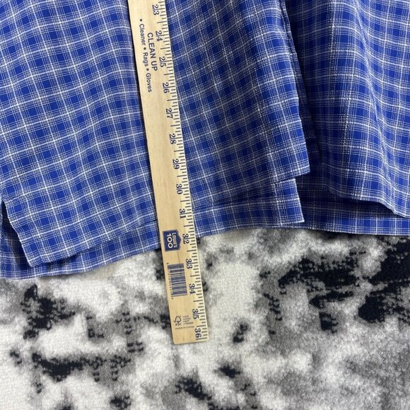 LL Bean Shirt Mens Size Extra Large Blue Front Pockets Button Up Collared Casual - Picture 6 of 12